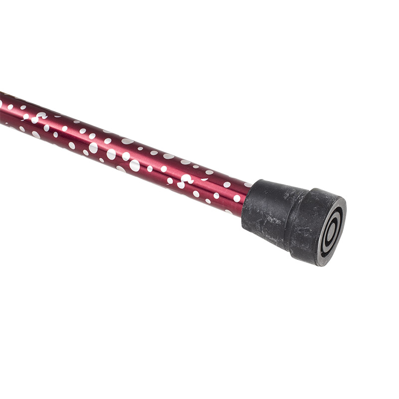 White Dot T-Handled Cane with Strap | Health and Care