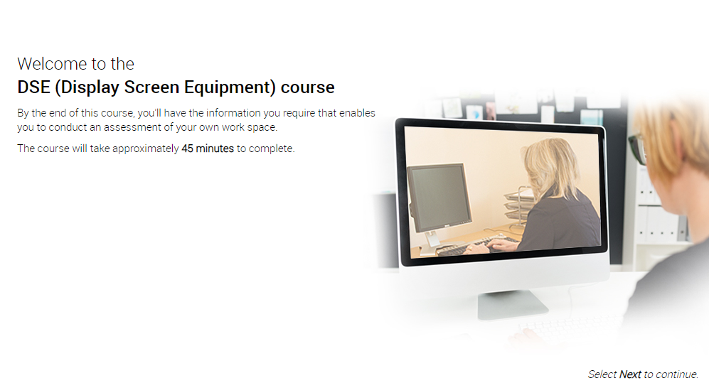 Display Screen Equipment and Office Ergonomics Online Health and Safety Training With