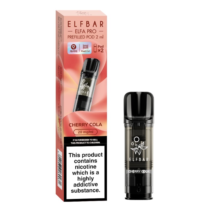 elfbar pod refill ELFA PRO Cherry Cola Refill Pods (x2)