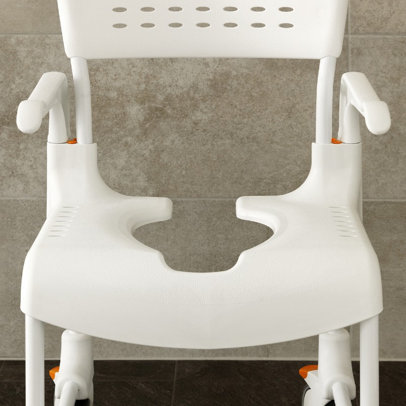 Etac Clean White Shower Commode Chair Health and Care
