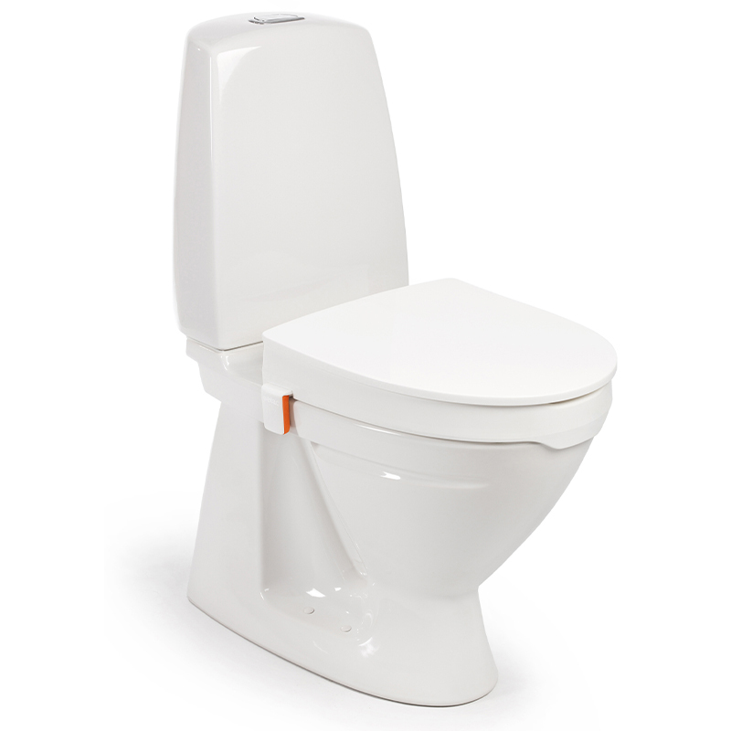 Etac My-Loo Raised Lidded Toilet Seat with Brackets (6cm)