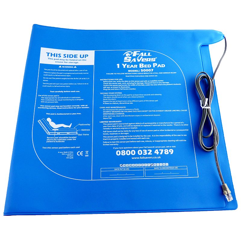 Fall Savers Connect Monitor Fall Alert System with Bed Sensor Pad