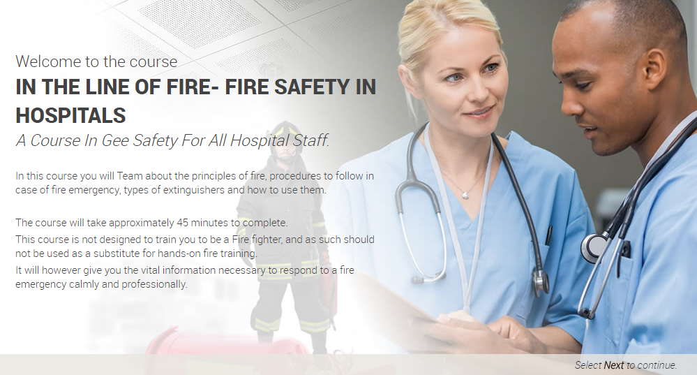 Introducing the hospital and NHS fire safety course Fire Safety in Hospitals Introduction
