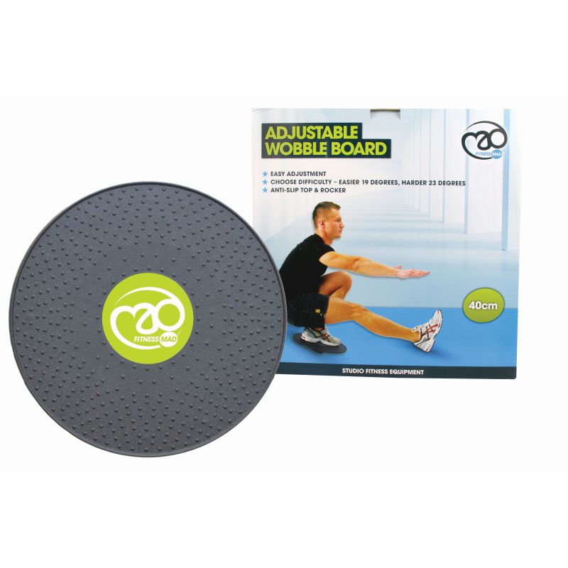 FitnessMad 40cm Adjustable Wobble Board Health and Care