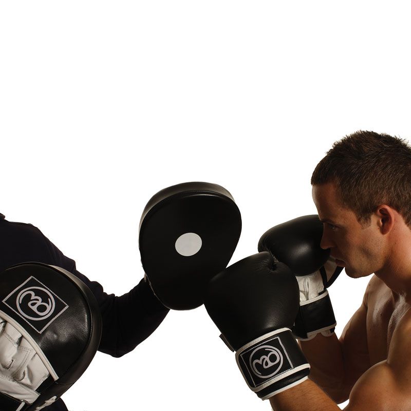 FitnessMad Curved Leather Hook and Jab Pads Health and Care