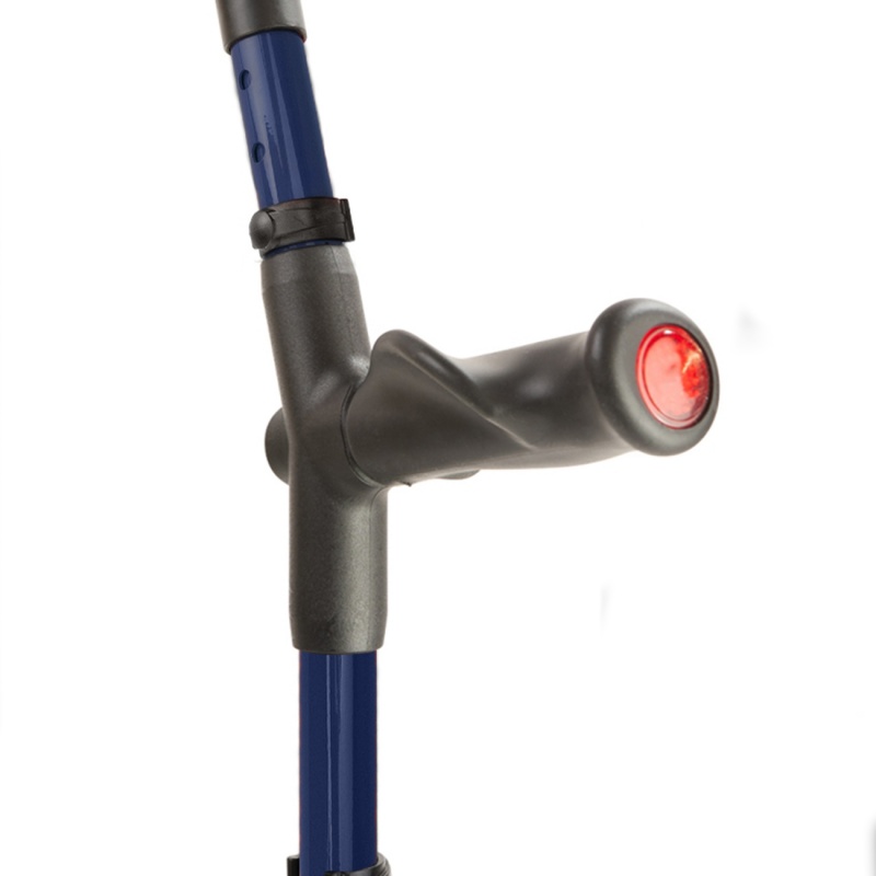 Flexyfoot Comfort Grip Adjustable Blue Crutch Health and Care