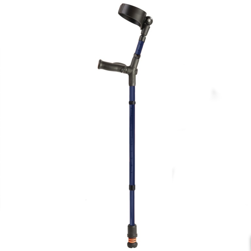 Flexyfoot Comfort Grip Adjustable Blue Crutches Health and Care