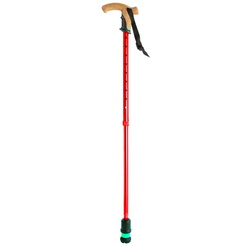 Flexyfoot Cork Handle Telescopic Walking Stick Health and Care