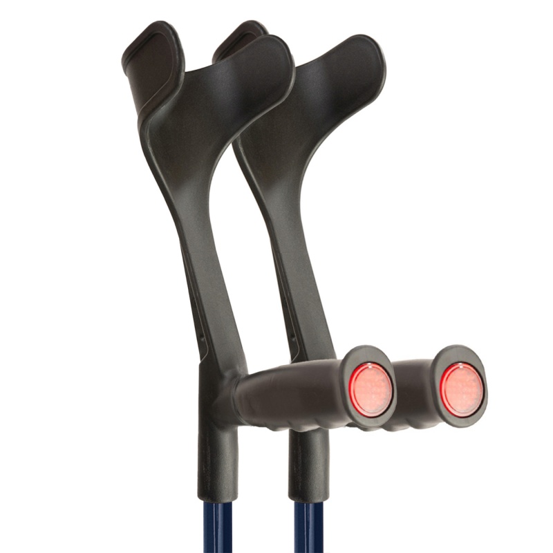 Flexyfoot Soft Grip Open Cuff Blue Crutches Health and Care