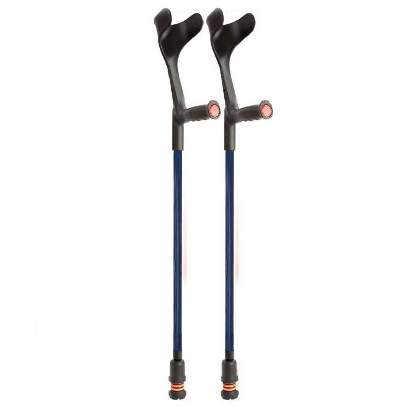 Flexyfoot Soft Grip Open Cuff Blue Crutches Health and Care