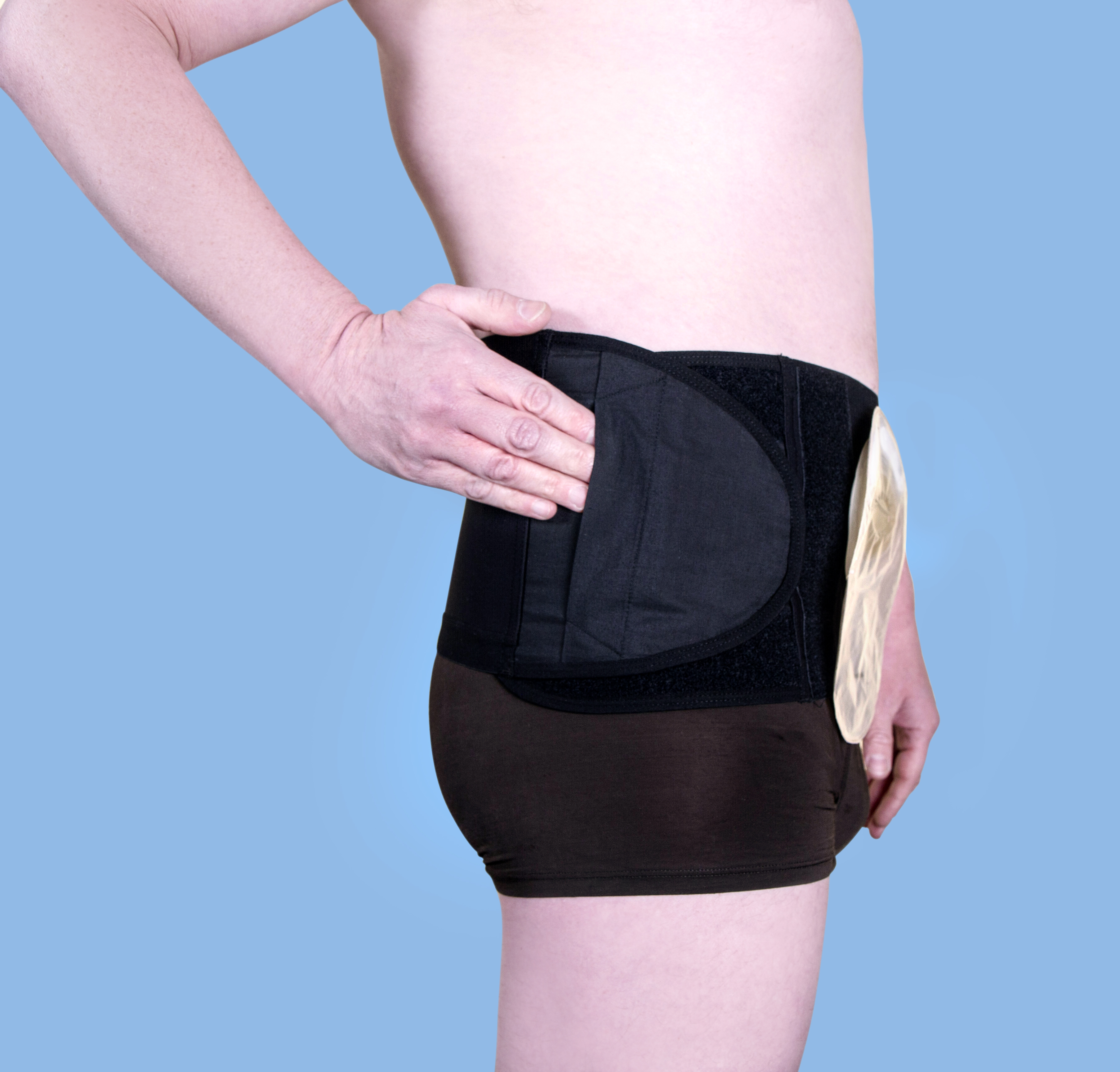 Fulcionel Hole Cut Ostomy And Hernia Support Belt 20cm Depth Health