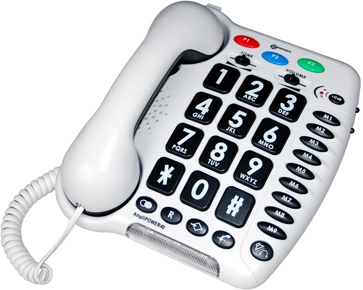 The Amplipower 40 Phone Features Large Keypad Buttons for Easier Use The Amplipower 40 Phone Features Large Keypad Buttons for Easier Use