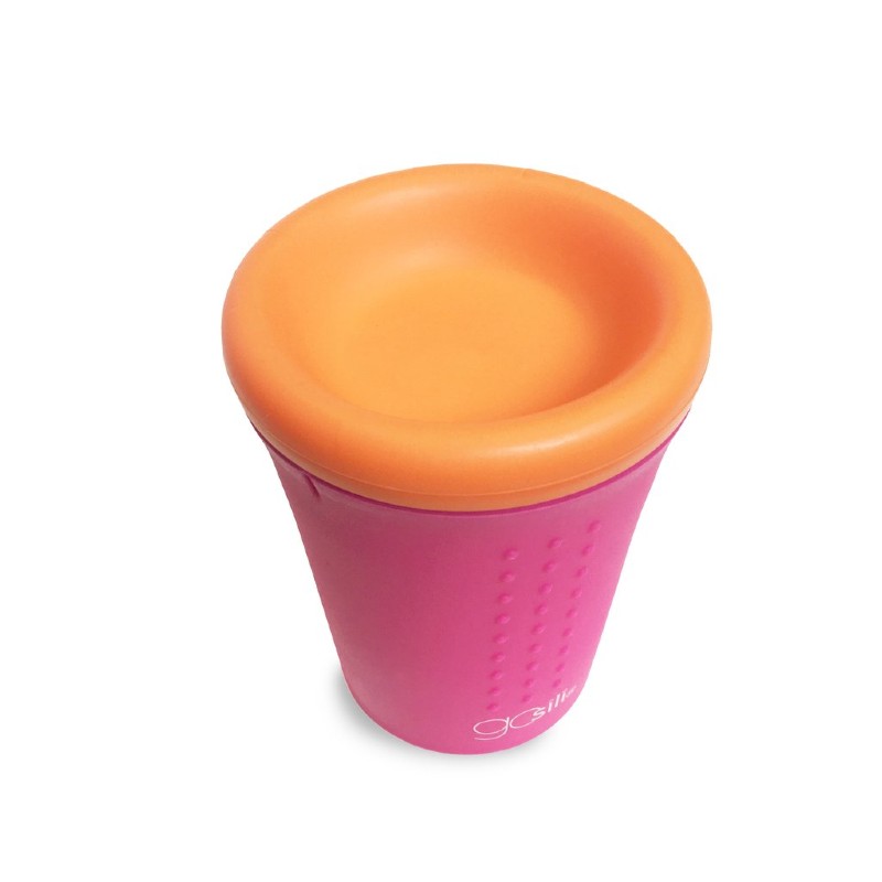 GoSili OH! Silicone Hot Pink Travel Cup Health and Care