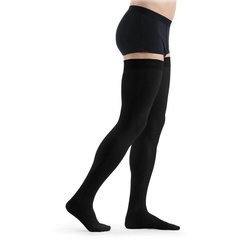 Sigvaris Class 2 Black Stockings with Grip Top Health and Care