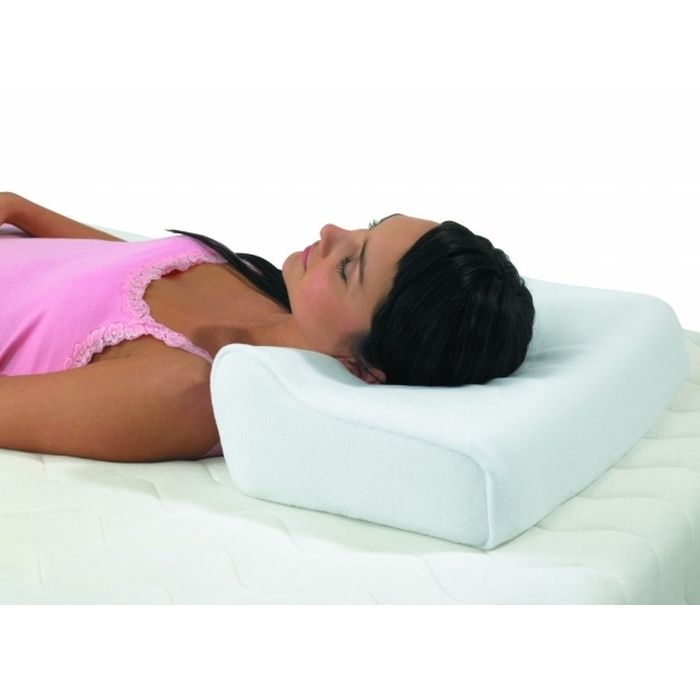 Harley Cool Gel Memory Orthopedic Foam Neck Pillow Camping Holiday Travel 