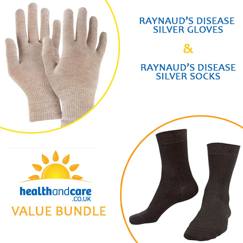 Raynaud's Disease Silver Gloves & Silver Socks Bundle