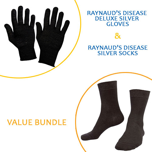 Raynaud's Deluxe Silver Gloves/Socks Pack Health and Care