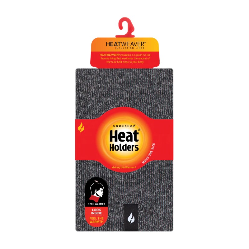Heat Holders Men's Charcoal Thermal Neck Warmer Health and Care