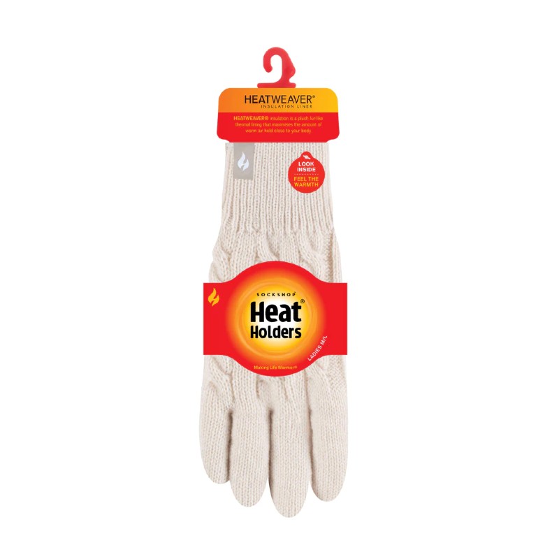 Heat Holders Willow Thermal Gloves (Cream) Health and Care