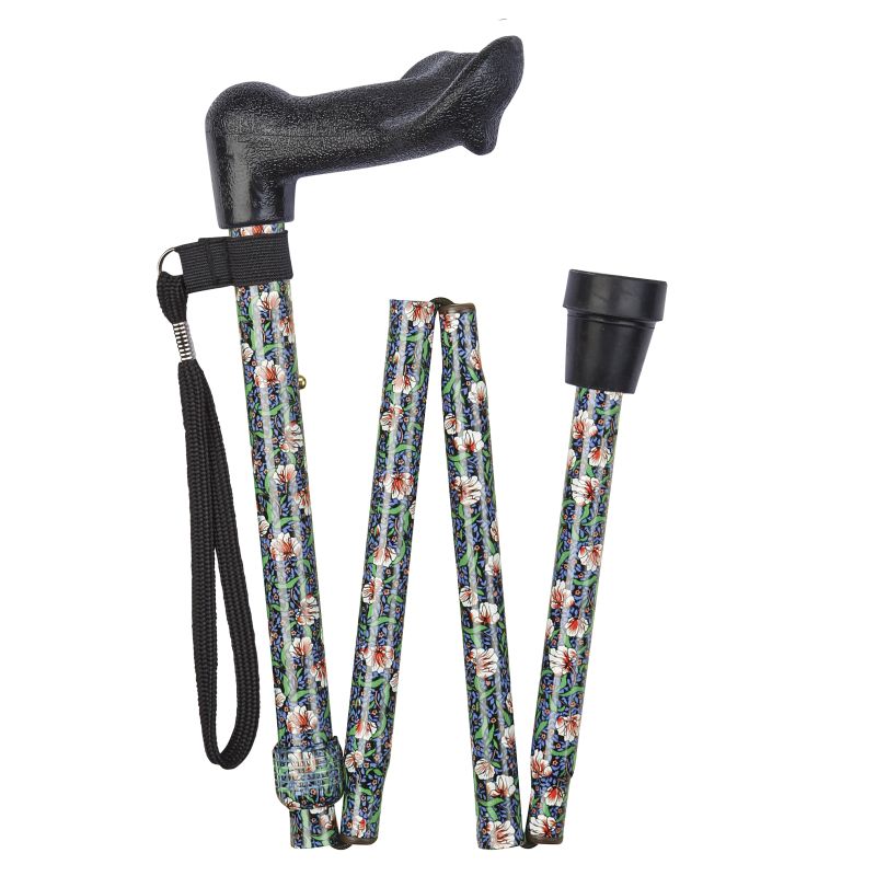 Short HeightAdjustable Folding Morris Anatomical Walking Stick