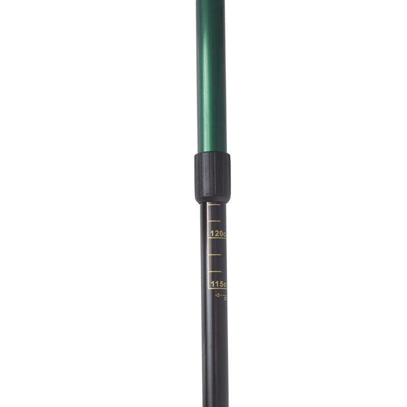 Height Adjustable Green Trekking Pole Health and Care