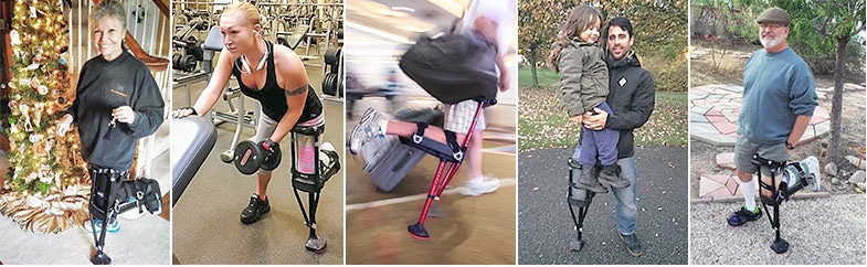 The iWALK 2.0 allows you to resume everyday activities iWALK 2.0 Hand Free Crutch in Use