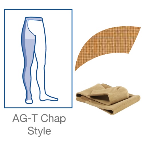 JOBST Elvarex Compression Class 3 Chap Style Beige Open Toe Compression