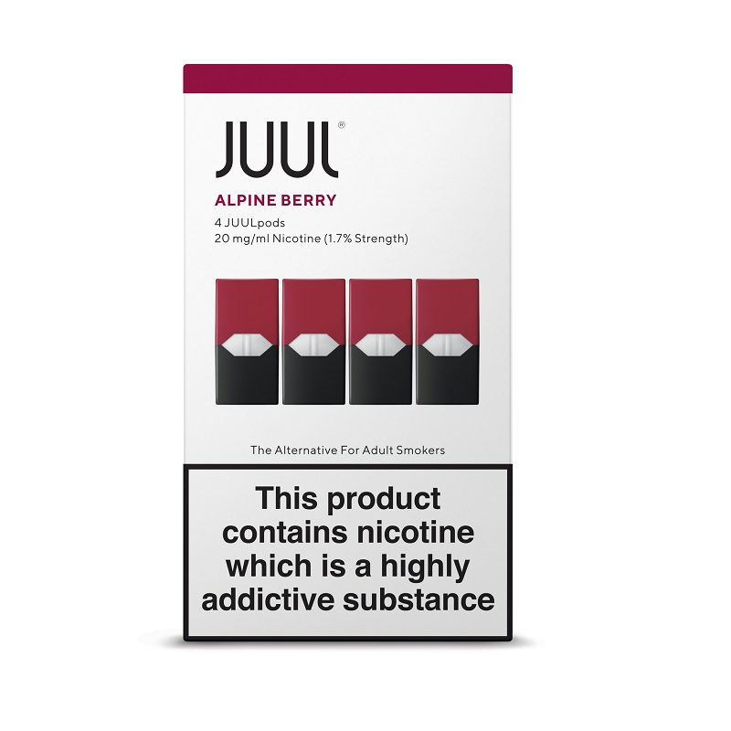 JUUL Alpine Berry JUUL Pods (Pack of 4 Refill Cartridges) Sports