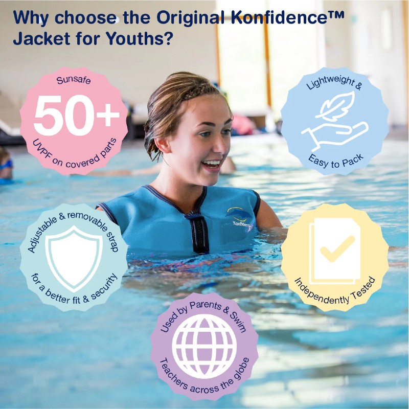 Youth Konfidence Swim Jacket with Floats Health and Care