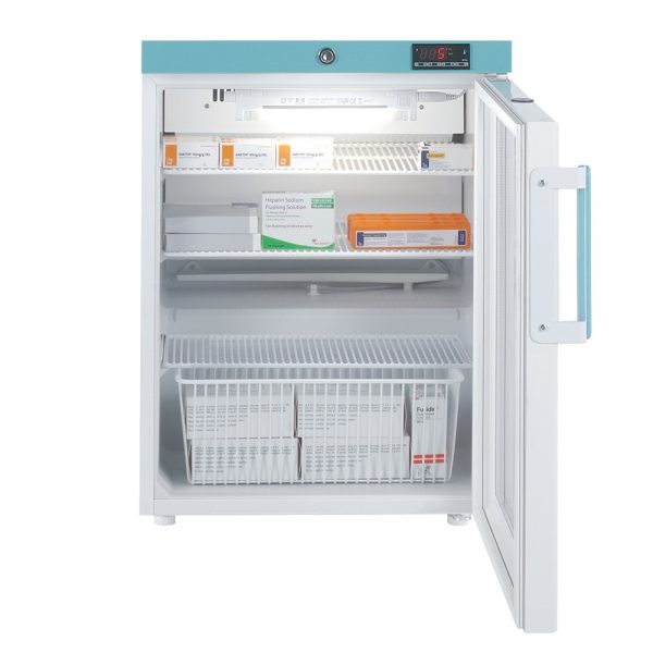 Lec Pg207c Glass Door Countertop Pharmacy Refrigerator 82l
