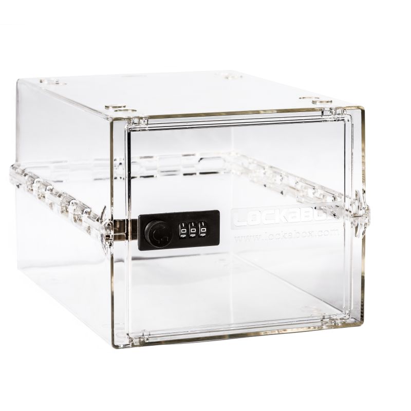 Lockable Storage Box Medicine Lock Box Versatile Coded Lock Container Clear  Childproof Lockable Storage Box For Food and Home Safety