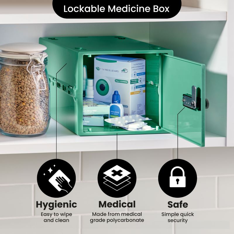 Lockabox One™ Medicine Box (Medi Green) Health and Care