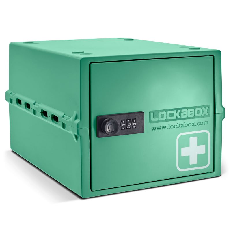 Lockabox One Medi Lockable Medicine Box (Medi Green)