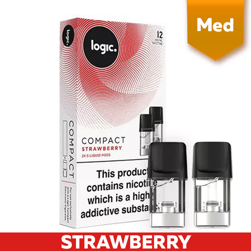 Logic Compact Strawberry 12mg ELiquid Pods Health and Care