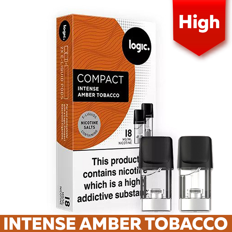 Logic Compact Intense Amber Tobacco 18mg E-Liquid Pods
