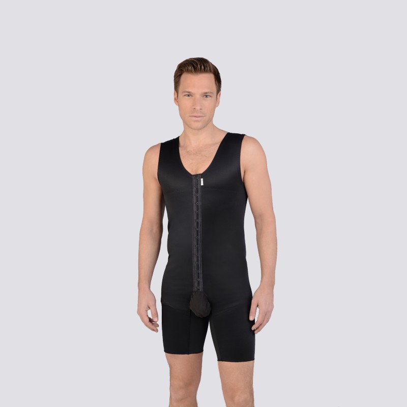 Macom Men's Full-Body Compression Garment (Black)