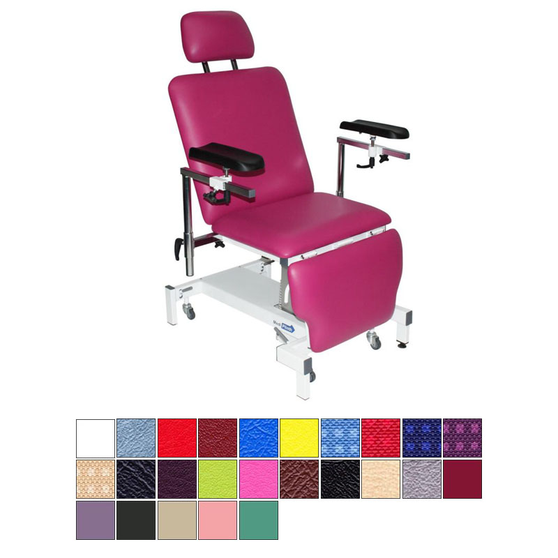 Medi Plinth Single Column Drop End Split Leg Phlebotomy Chair