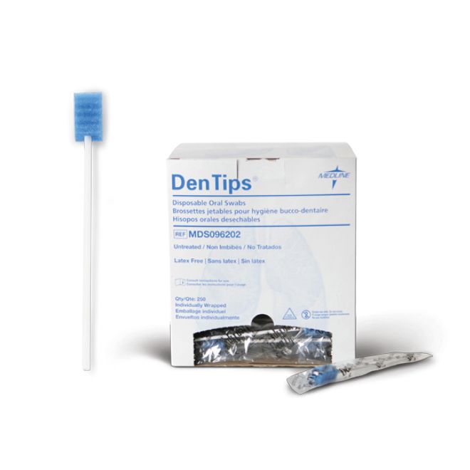 Medline DenTips Untreated Oral Swab (Pack of 1000) Health and Care