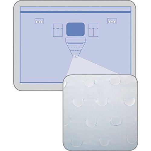 Medline Invisishield Transparent Vertical Patient Isolation Drape With