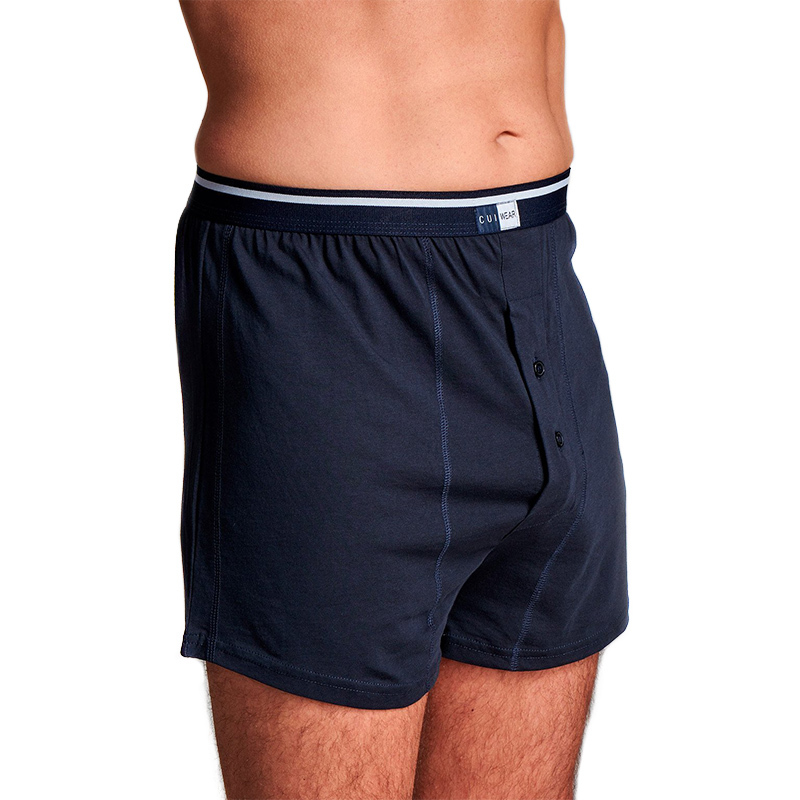 CUI Men's Navy Ostomy Boxer Shorts Health and Care