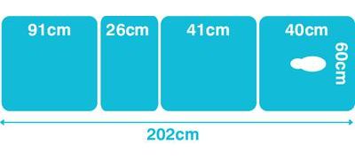 Dimensions based on the Metron Elite Traction Therapy Couch Electric 60m width model