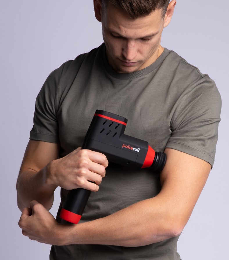 Pocket-sized mini massage gun with 4 different speeds