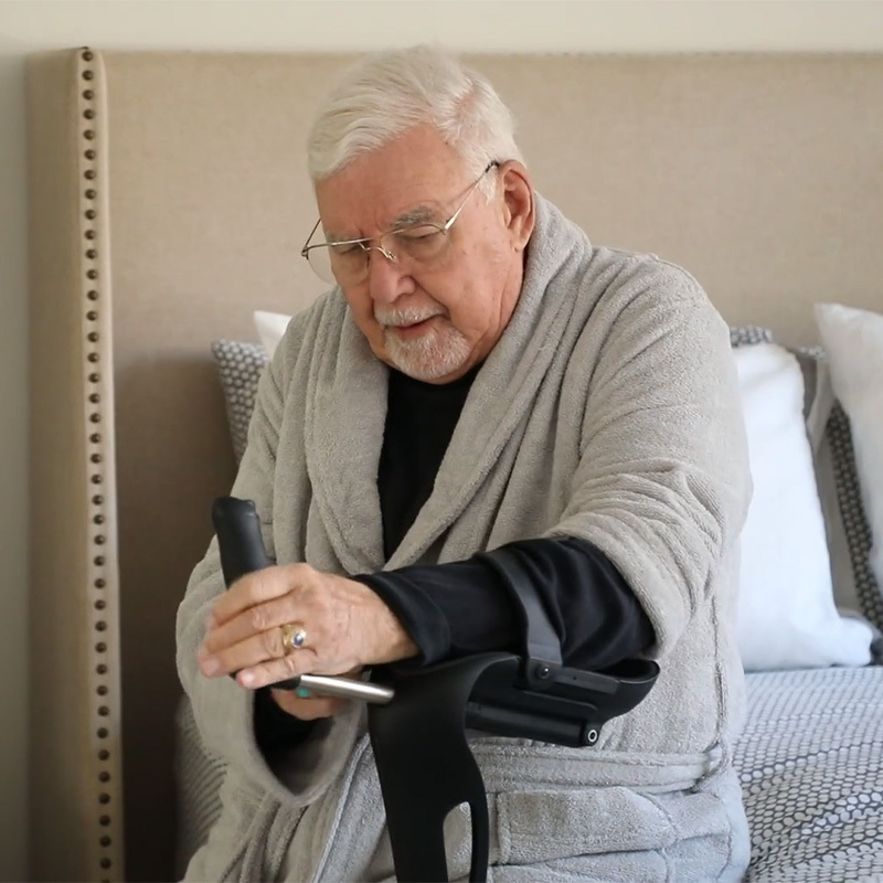 M+D Adjustable Crutch Cane Alternative (Black) | Health and Care