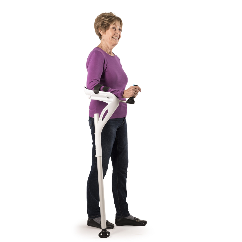 M+D Adjustable Crutch Cane Alternative (White) Health and Care