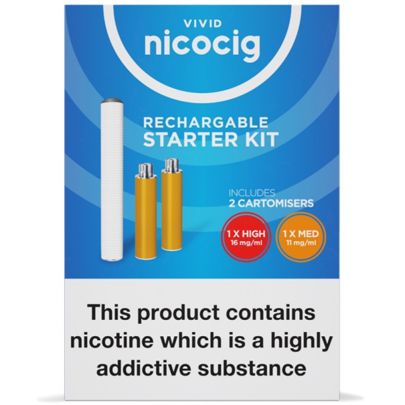 Nicocig Rechargeable Electronic Cigarette Starter Kit Health and Care