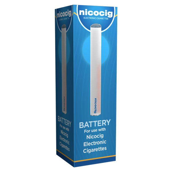 Vivid Nicocig Rechargeable Electronic Cigarette Spare Battery Blue LED Tip with Cartomisers