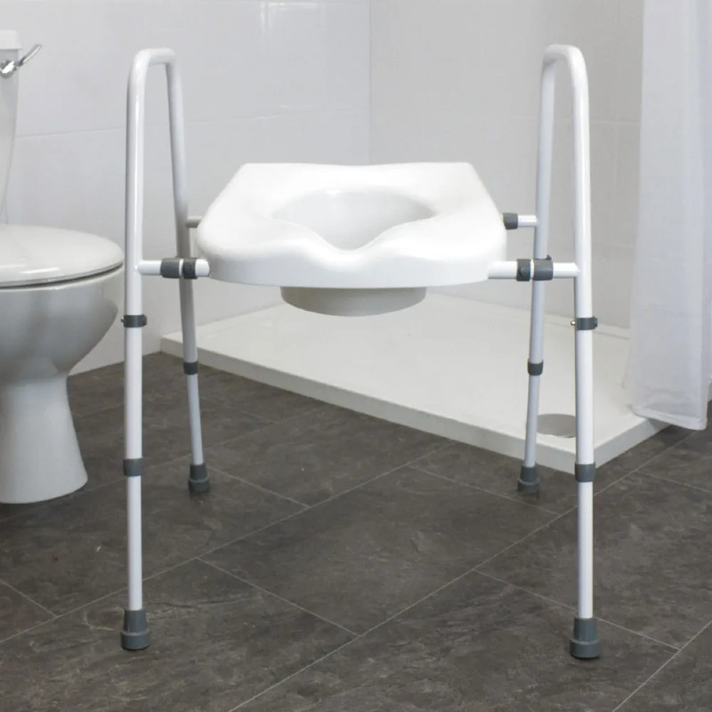 NRS Mowbray Lite Toilet Frame with Seat Health and Care