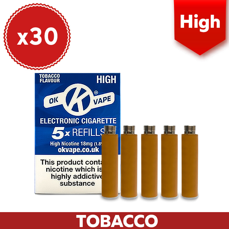 OK Vape High Tobacco Cartridges (30 Packs) Health and Care