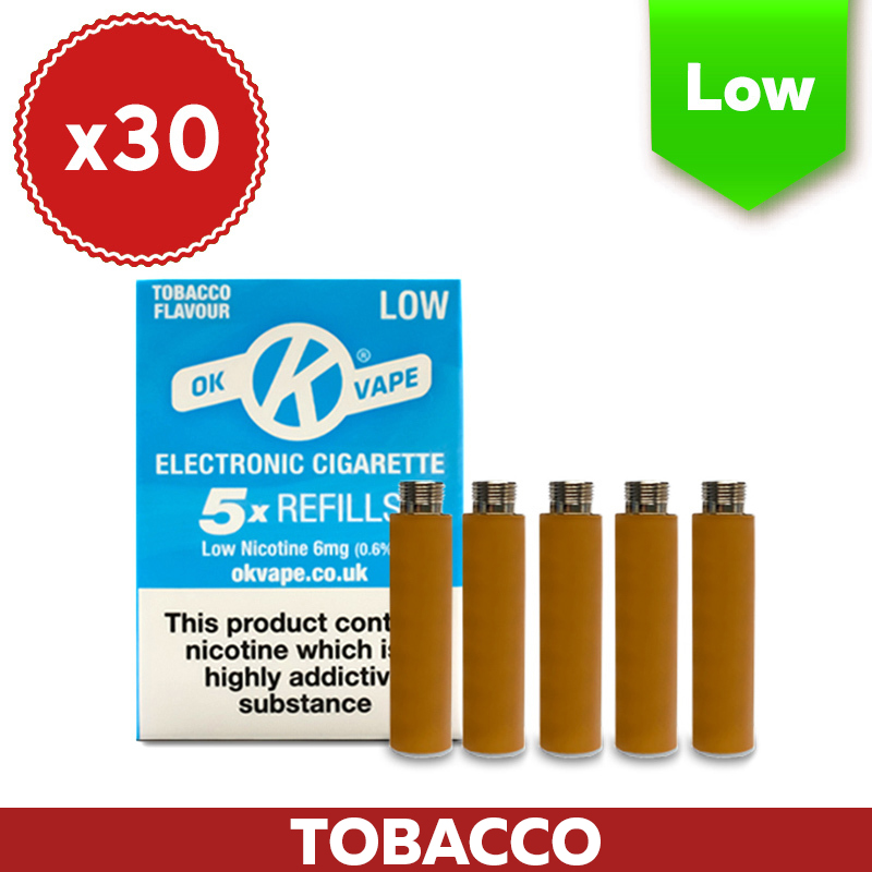 OK Vape Low Tobacco Cartridges (30 Packs) Health and Care