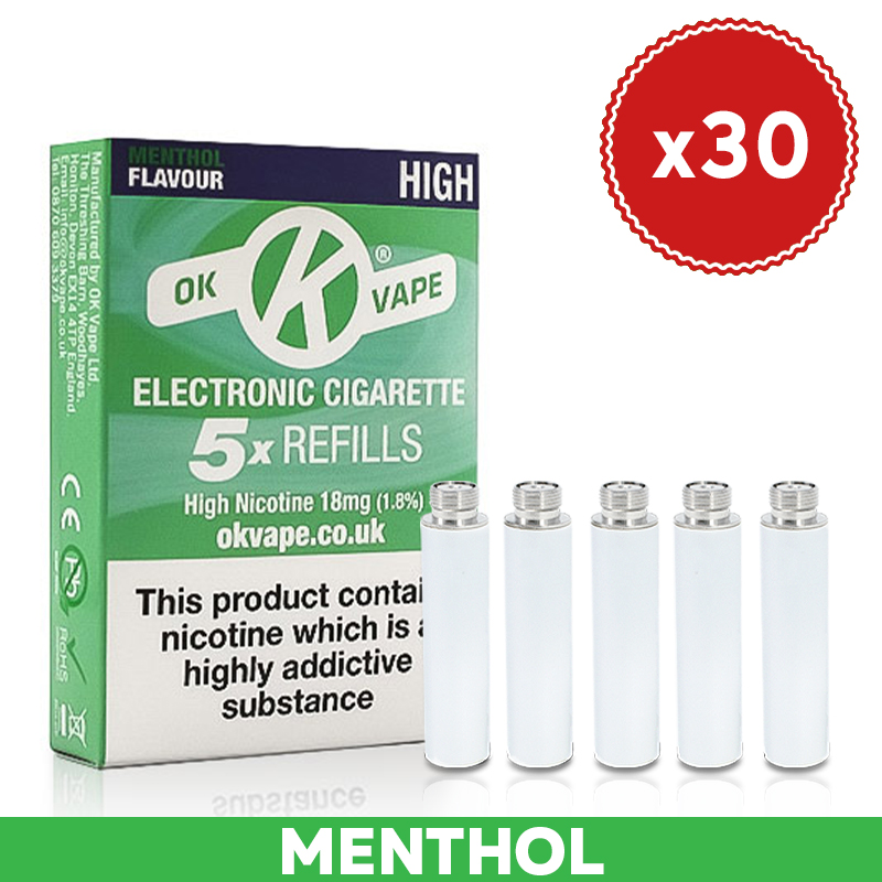 OK Vape Refill Cartridges (30 Packs) Health and Care